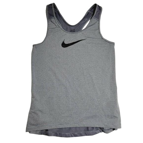 Nike womens grey dri-fit athletic racerback tank top size medium - Picture 1 of 9